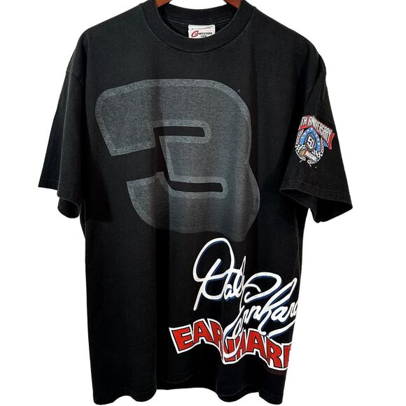 Vintage 90's Dale Earnhardt Wrap Around Nascar Graphic T-Shirt Sz Large (1998) - Picture 1 of 9